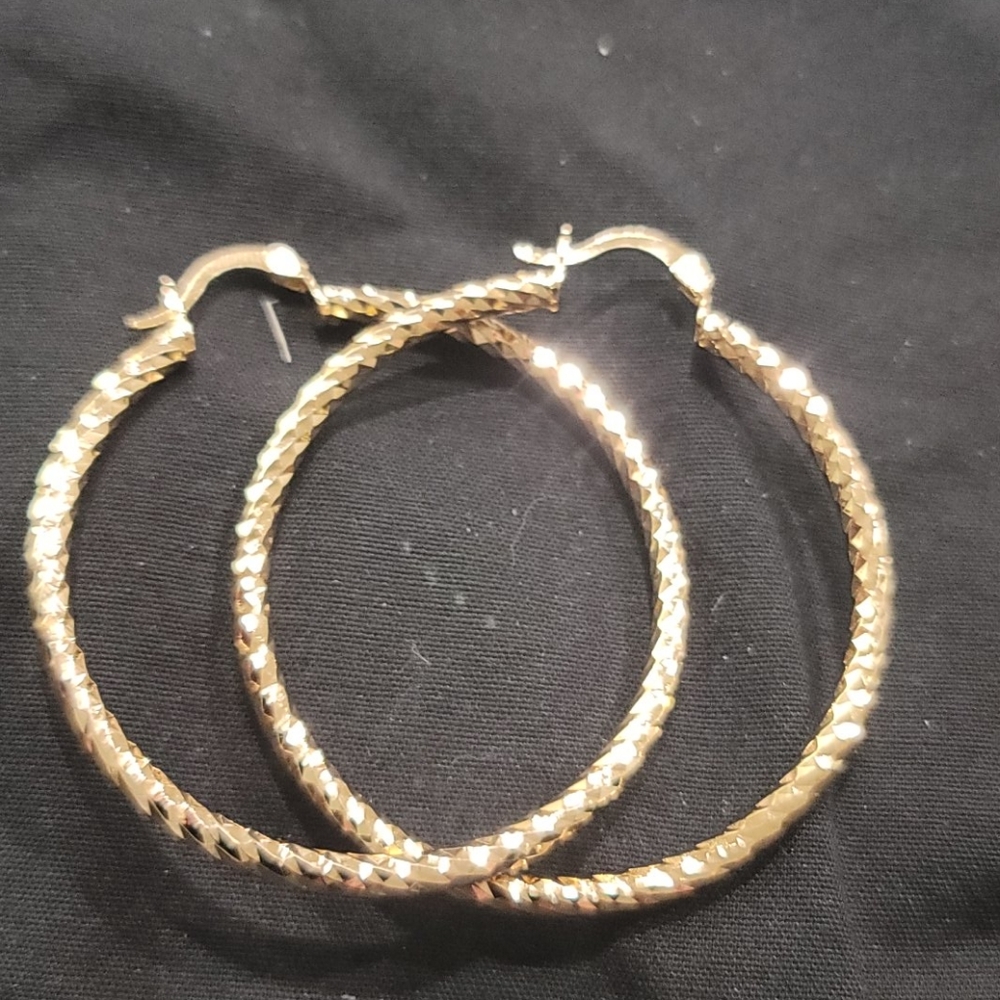 50mm gold hoop earrings